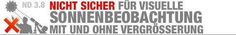 AstroSolar Foto - Nicht sicher für visuelle Beobachtung mit und ohne Vergrößerung