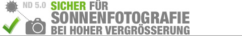 AstroSolar<sup>®</sup> Safety - Sicher für Sonnenfotografie bei hoher Vergrößerung